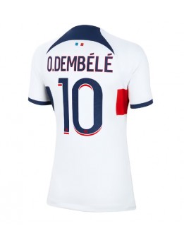 Ženski Nogometna dresi replika Paris Saint-Germain Ousmane Dembele #10 Gostujoči 2023-24 Kratek rokav